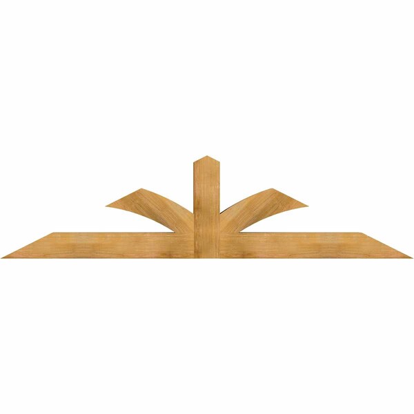 Ekena Millwork Richland Rough Sawn Timber Gable Bracket, Western Red Cedar, 96"W x 24"H x 6"D x 6"F, 6/12 Pitch GBW096X24X0606RIC00RWR - main
